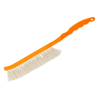 Ablehrbesen mit Naturborsten für Imker in Orange